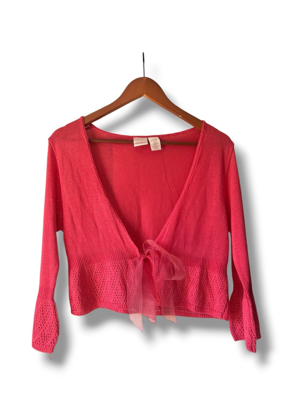 [Xhilaration] Pink Tie Front Cardigan